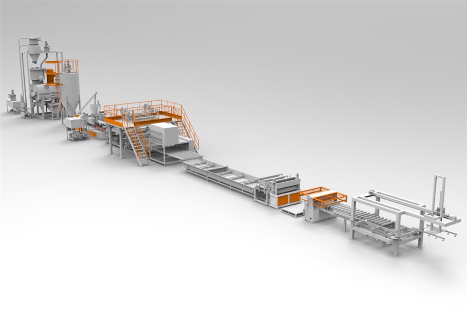 LVT-gulvproduksjonslinje